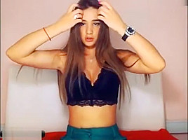 Girl striptease