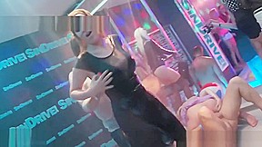 Glam slut gets double rod