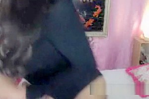 Gorgeous Tranny Strips and Show her Cock
