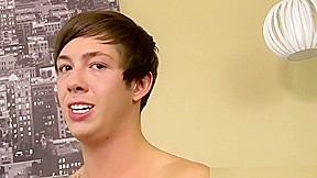 Gorgeous twink teases his little ass and pulls his meat rod