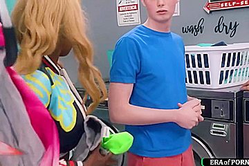 Guy Fucks Busty Milfs In A Laundry Room