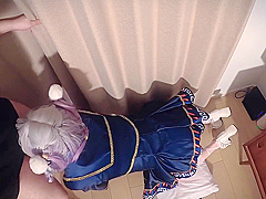 Halloween-themed Special Little Zombie Doll Role Play With Boots On Footjob
