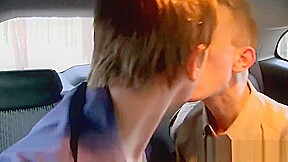 Handsome blond twinks play with their big cocks and dildos