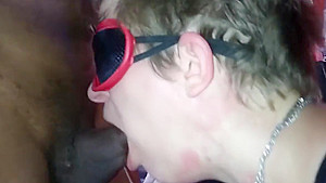 Hard deepthroat for the slave