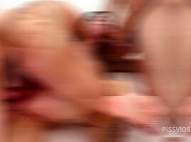 Hard triple penetration  gang bang with ROUSSE BLACK  DAP  TP  5 on 1 + Pissing  LTP240 - PissVids