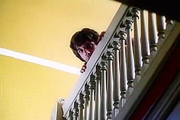 Hawt honey gangbanged on the stairs in a classic xxx