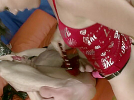 He Submits To The Ladies And Lets Himself Be Spoiled By Strap-On Dildos