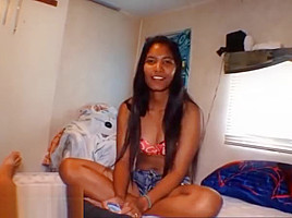 Heather deep Fucks fan FRANK and drinks cum from condom