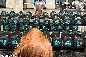 Her First Unforgettable Time At The Gym - Fucked In The Locker Room After Training