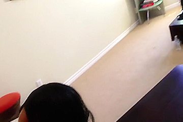 Honey Chaffin - A Horny Ebony Brunette Woman Gets Her Pussy