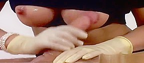 Honey breasty Lady Sonia is getting cumshot