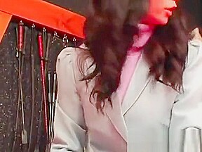 Horny femdom fetish with guy getting dick sucked hard