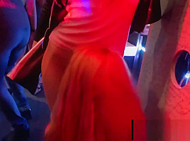 Horny lesbians fucking in the club