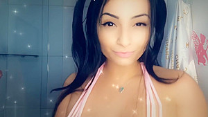 Horny teen 18+ in bathroom - ANAL PLUG - Oral CREAMPIE - SUGAR Step daddy