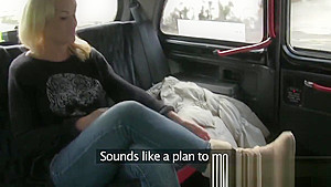 HornyTaxi Sexy blonde in boyfriend
