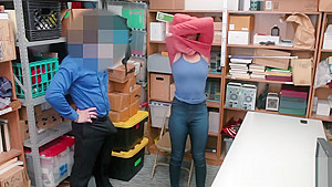 Hot babe Amethyst is caught by horny officer when shes shoplifting