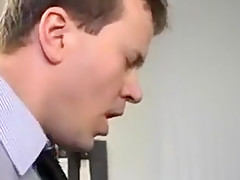 Hot bareback fuck at the office