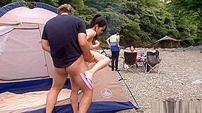 Hot camping fun with the busty Kanno Sayuki