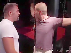 Hot gay dungeon sex
