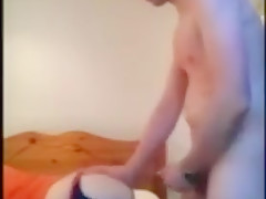 Hot nerd fucks his friend bareback