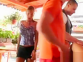Hot sex party for fully dressed cock-loving women
