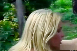 Hot tranny fucked in the woods