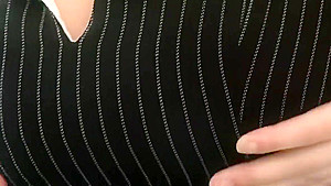 Hot young secretary has an amazing butt and natural tits