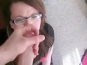 Hottest amateur Blowjob, Cumshots xxx scene