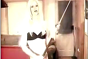Incredible homemade shemale clip with Dildos/Toys, Blonde scenes