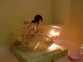 Japanese amateur boat ride and bathing in weird bathtub