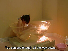 Japanese amateur boat ride and bathing in weird bathtub