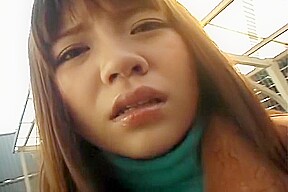 Japanese cutie delivers a nice blowjob and gets her snatch fingered
