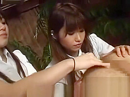 Japanese nurses: Dual rimjob