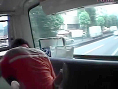 Japanese sex slave into hardcore fucking in bus gangbang