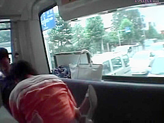 Japanese sex slave into hardcore fucking in bus gangbang