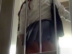 Japanese teenage skanks peeing