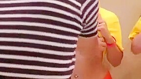 Japanese tits touching