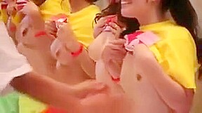 Japanese tits touching