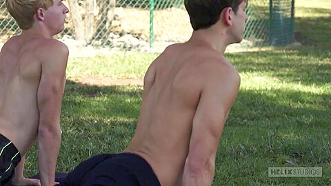 Jessie Montgomery & Zac Stevens in Yoga Thunder - HelixStudios