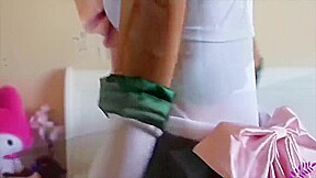 Jupiter has to eat her Squirts after gagged with panties