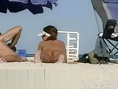 Just real nude MILFs at beach -