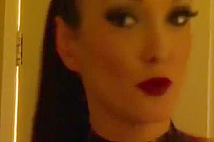 KINKY WIFE IN PVC WITH CROSSDRESSING HUSBAND