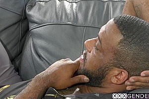 Kasey Kei - Big Cock Black Client Fucked Shemale Therapist After She Deepthroated Him