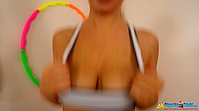 Katie Louise - Naked Trampoline - BoppingBabes