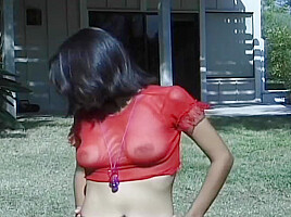 Kayla Oils Herself In The Great Outdoors