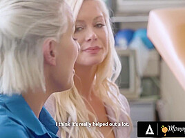 Kenna James - Hot Lily Larimars Checkup With Doctor Turns Into Group Sex With Stepmoms