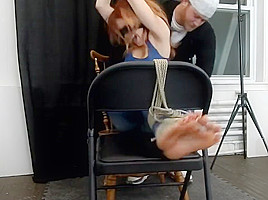 Kim is chair tickled