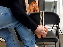 Kim is chair tickled