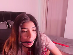 Kimmy Ball Gagged And Dances For You Lovely Lips!