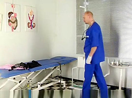 Kinky gyno examination for sweet redhead lady